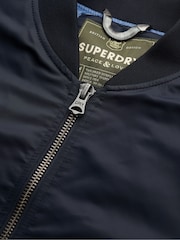 Superdry Blue MA1 Bomber Jacket - Image 8 of 8