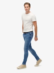 Superdry Blue Vintage Skinny Jeans - Image 3 of 7