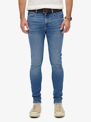 Superdry Blue Vintage Skinny Jeans - Image 4 of 7