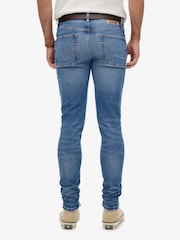 Superdry Blue Vintage Skinny Jeans - Image 5 of 7