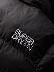 Superdry Black Hooded 5 Baffle Puffer Jacket - Image 7 of 7