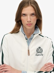 Superdry White Country Club Track Top - Image 5 of 7