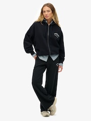 Superdry Blue Athletic Essentials Straight Leg Joggers - Image 4 of 7