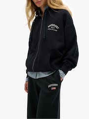 Superdry Blue Athletic Essentials Straight Leg Joggers - Image 6 of 7