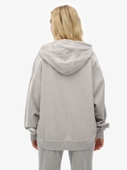 Superdry Grey Athletic Essentials Relaxed Zip Hoodie - Image 3 of 7
