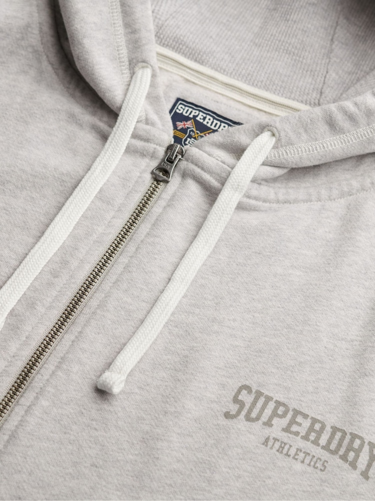 Sudadera con capucha y zíper relajado Superdry Athletic Essentials - Imagen 6 de 6