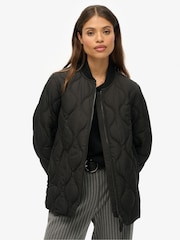 Superdry Black Short Quilted Liner Jacket - Image 2 of 8