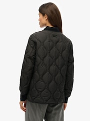 Superdry Black Short Quilted Liner Jacket - Image 4 of 8