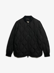 Superdry Black Short Quilted Liner Jacket - Image 7 of 8