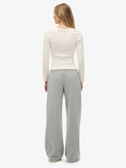 Superdry Grey Athletic Essentials Straight Leg Joggers - Image 5 of 7