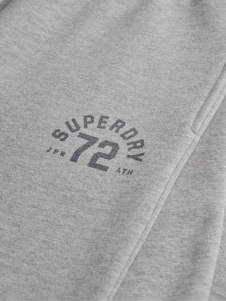 Superdry Grey Athletic Essentials Straight Leg Joggers - Image 7 of 7