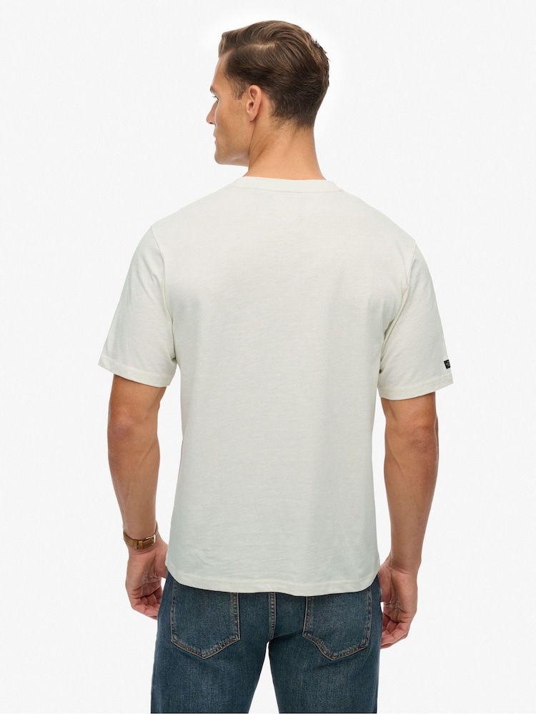 Superdry Cream Campaign Souvenir Loose T-Shirt - Image 2 of 6
