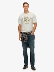 Superdry Cream Campaign Souvenir Loose T-Shirt - Image 4 of 6