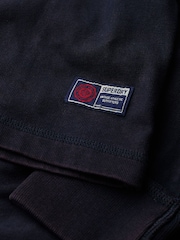 Superdry Blue Vintage Athletic Grandad Top - Image 5 of 5