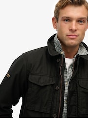 Superdry Black Collared M65 Jacket - Image 6 of 8