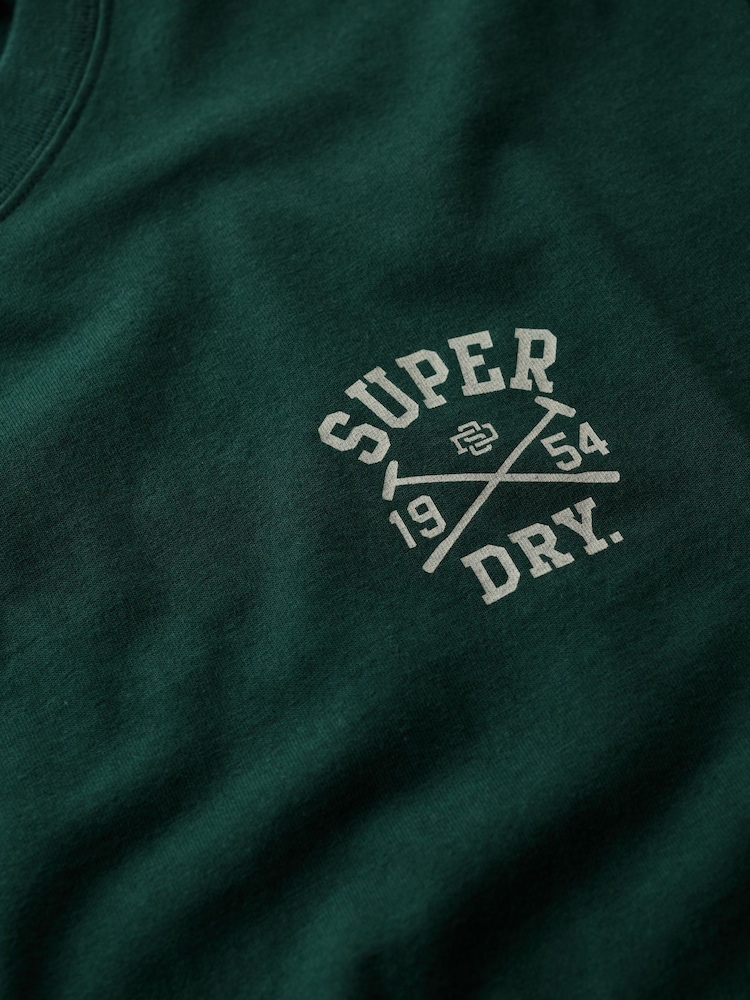 Superdry Green Athletic Club T-Shirt - Image 7 of 7