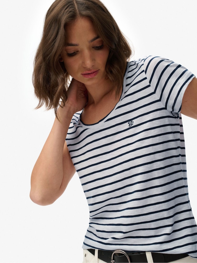 Superdry White Studios Scoop Neck T-Shirt - Image 1 of 5