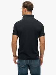 Superdry Blue Vintage Athletic Embroidered Polo Shirt - Image 3 of 5