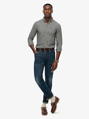 Superdry Blue Premium Check Oxford Shirt - Image 4 of 7