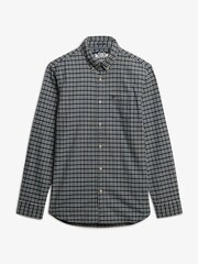 Superdry Blue Premium Check Oxford Shirt - Image 6 of 7