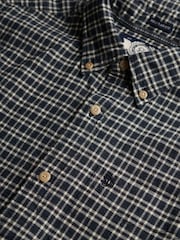 Superdry Blue Premium Check Oxford Shirt - Image 7 of 7
