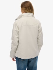 Superdry White Non Hooded Shell Jacket - Image 2 of 6