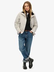 Superdry White Non Hooded Shell Jacket - Image 3 of 6