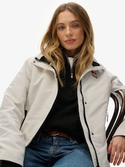 Superdry White Non Hooded Shell Jacket - Image 4 of 6