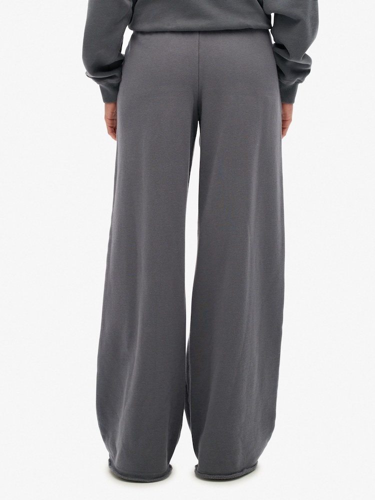 Superdry Grey Athletic Essentials Straight Leg Joggers - Image 2 of 5