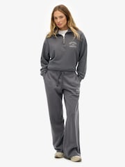 Superdry Grey Athletic Essentials Straight Leg Joggers - Image 3 of 5
