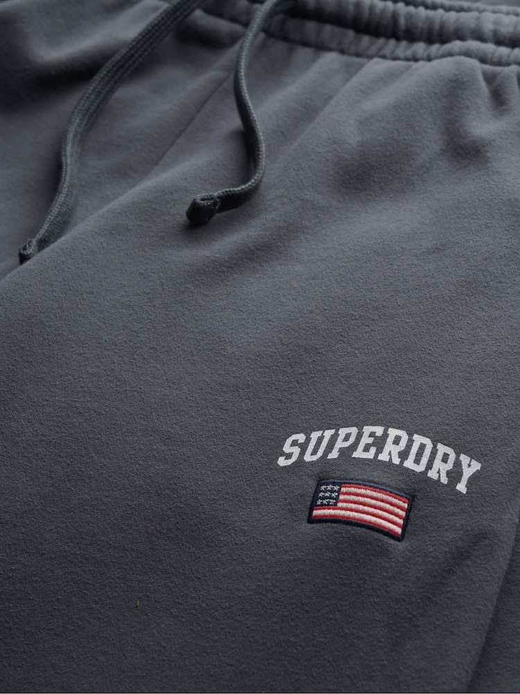 Superdry Grey Athletic Essentials Straight Leg Joggers - Image 7 of 7