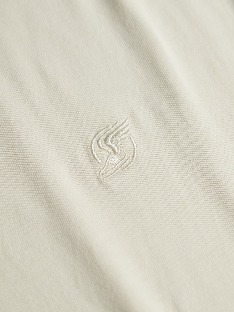 Superdry Cream Blank Oversized T-Shirt - Image 2 of 2 Superdry Cream Blank Oversized T-Shirt - Image 2 of 2