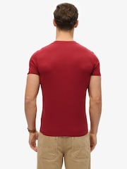 Superdry Red Essential Logo T-Shirt - Image 2 of 6