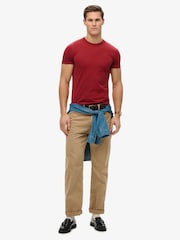 Superdry Red Essential Logo T-Shirt - Image 3 of 6
