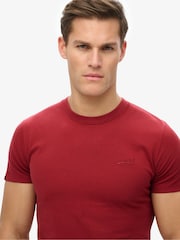 Superdry Red Essential Logo T-Shirt - Image 4 of 6