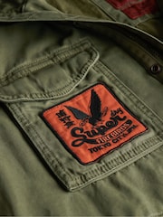 Superdry Green Patched M65 Jacket - Image 7 of 7