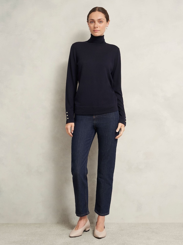 Hobbs Blue Lara Rollneck Jumper - Image 1 of 6 Hobbs Blue Lara Rollneck Jumper - Image 1 of 6