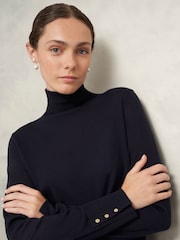 Hobbs Blue Lara Rollneck Jumper - Image 4 of 6
