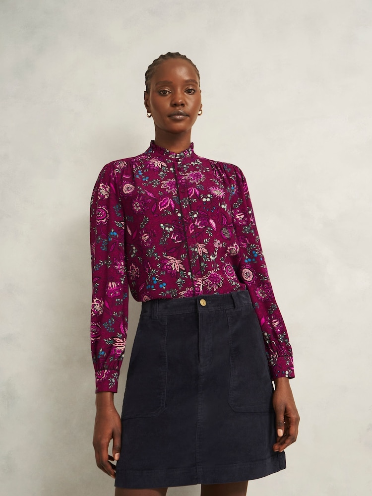 Hobbs Red Carissa Blouse - Image 1 of 5 Hobbs Red Carissa Blouse - Image 1 of 5