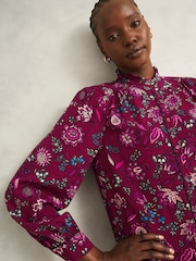 Hobbs Red Carissa Blouse - Image 3 of 5