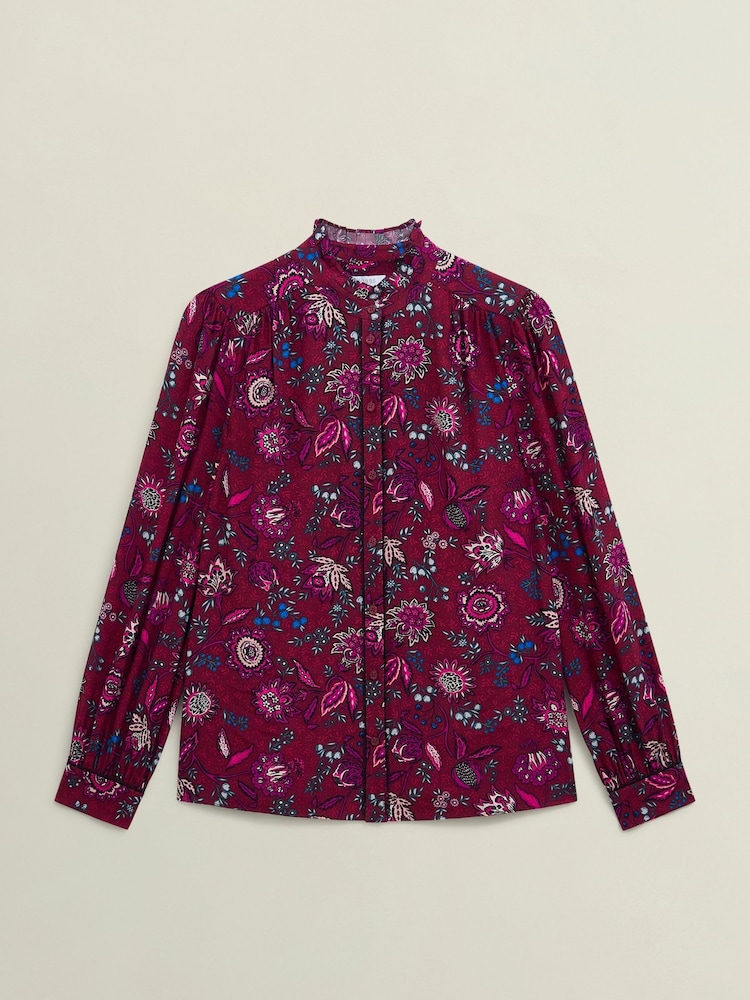 Hobbs Red Carissa Blouse - Image 5 of 5 Hobbs Red Carissa Blouse - Image 5 of 5