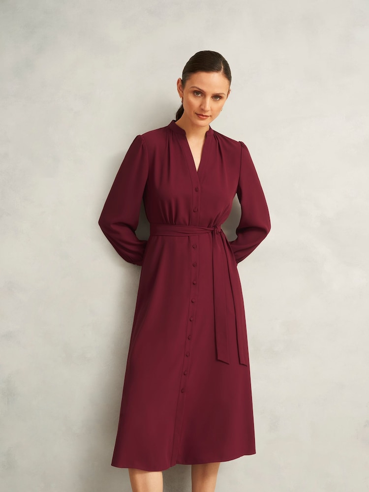 Hobbs Red Petite Peony Dress - Image 1 of 5