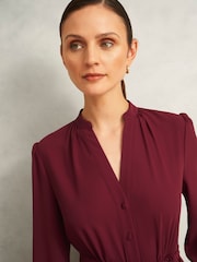 Hobbs Red Petite Peony Dress - Image 2 of 5