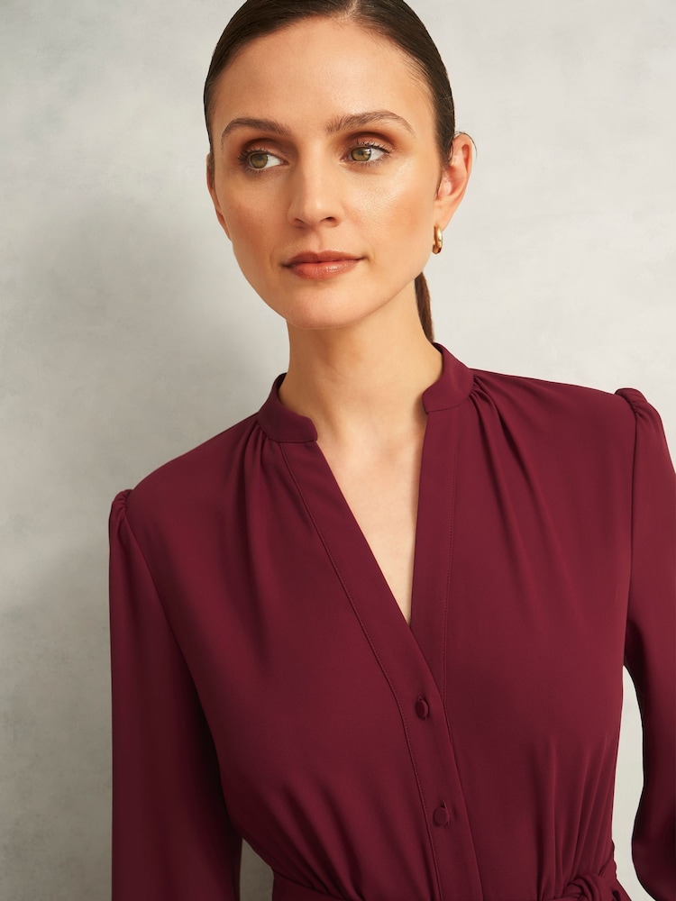 Hobbs Red Petite Peony Dress - Image 2 of 5