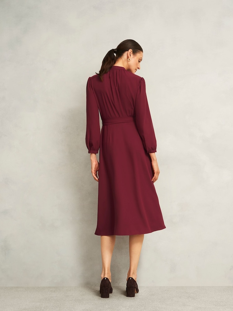hobbs red dress Womens Hobbs Red Petite Peony Dress US 12