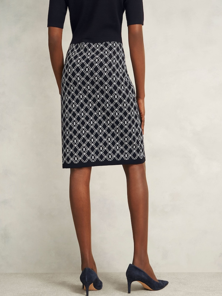 Hobbs Blue Perrie Knitted Dress - Image 2 of 4
