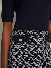 Hobbs Blue Perrie Knitted Dress - Image 3 of 4
