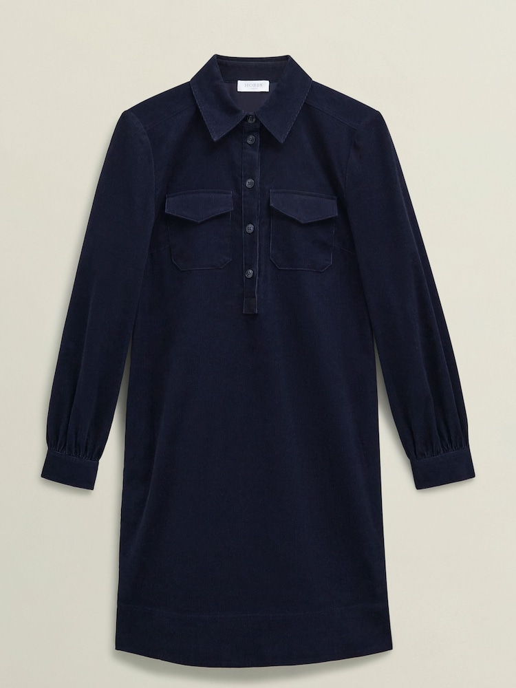 Hobbs Blue Lena Dress - Image 5 of 5 Hobbs Blue Lena Dress - Image 5 of 5