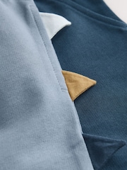 Blue/Brown Dinosaur Spikes Short Sleeve T-Shirt and Shorts Set 2 Pack (3mths-7yrs) - Image 12 of 12