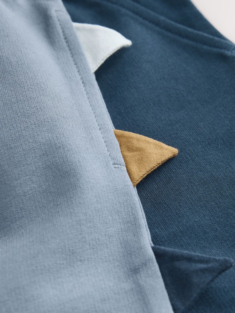 Blue/Brown Dinosaur Spikes Short Sleeve T-Shirt and Shorts Set 2 Pack (3mths-7yrs) - Image 6 of 6